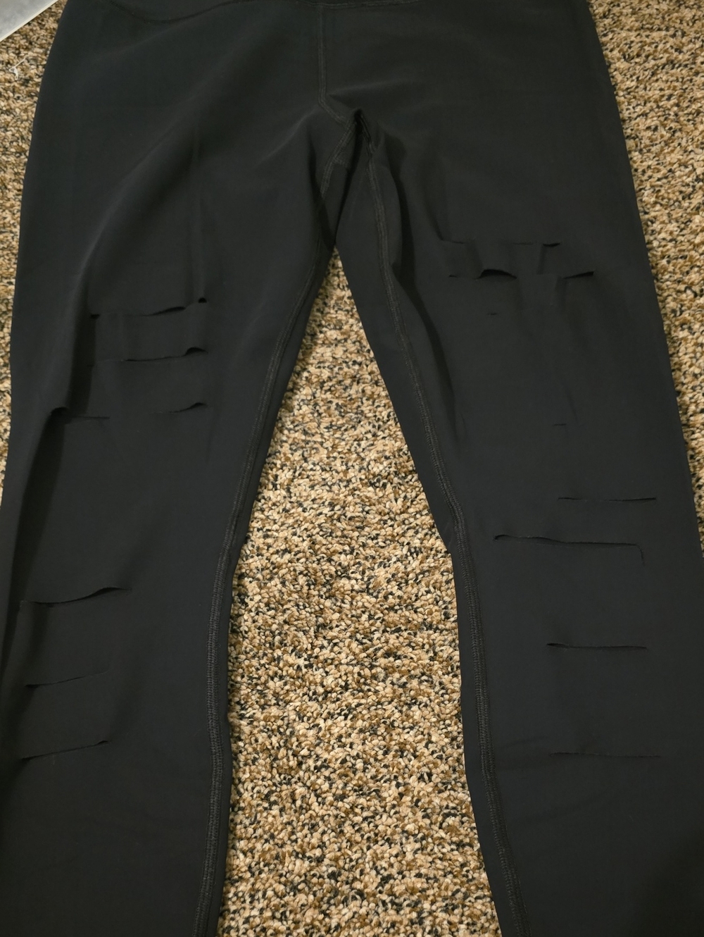 ALO Yoga Warrior Leggings Black Size Medium 7/8 Length - Picture 7 of 8